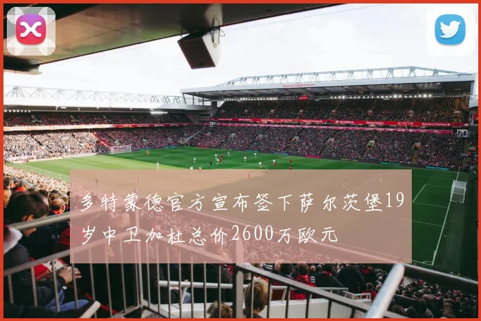 多特蒙德官方宣布签下萨尔茨堡19岁中卫加杜总价2600万欧元